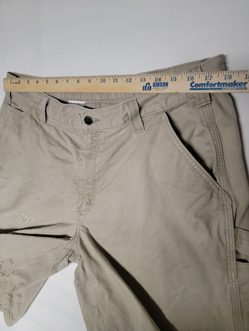 Carhartt Men's Tan Cargo Relaxed Fit Shorts - Rugged Workwear Style - Picture 15 of 15